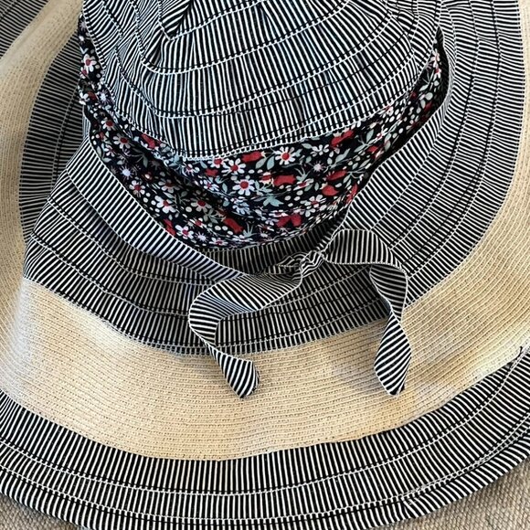Vintage San Diego Hat Floppy Travel Cloth Packable Cottage Cor Summer Beach Hat - Picture 4 of 7
